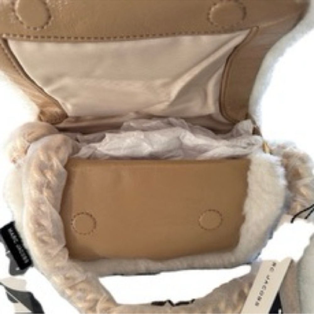NWT MARC JACOBS
Lambskin Shearling The Mini Pillow Bag in Iced Coffee - Picture 11 of 13